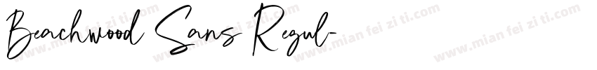 Beachwood Sans Regul字体转换